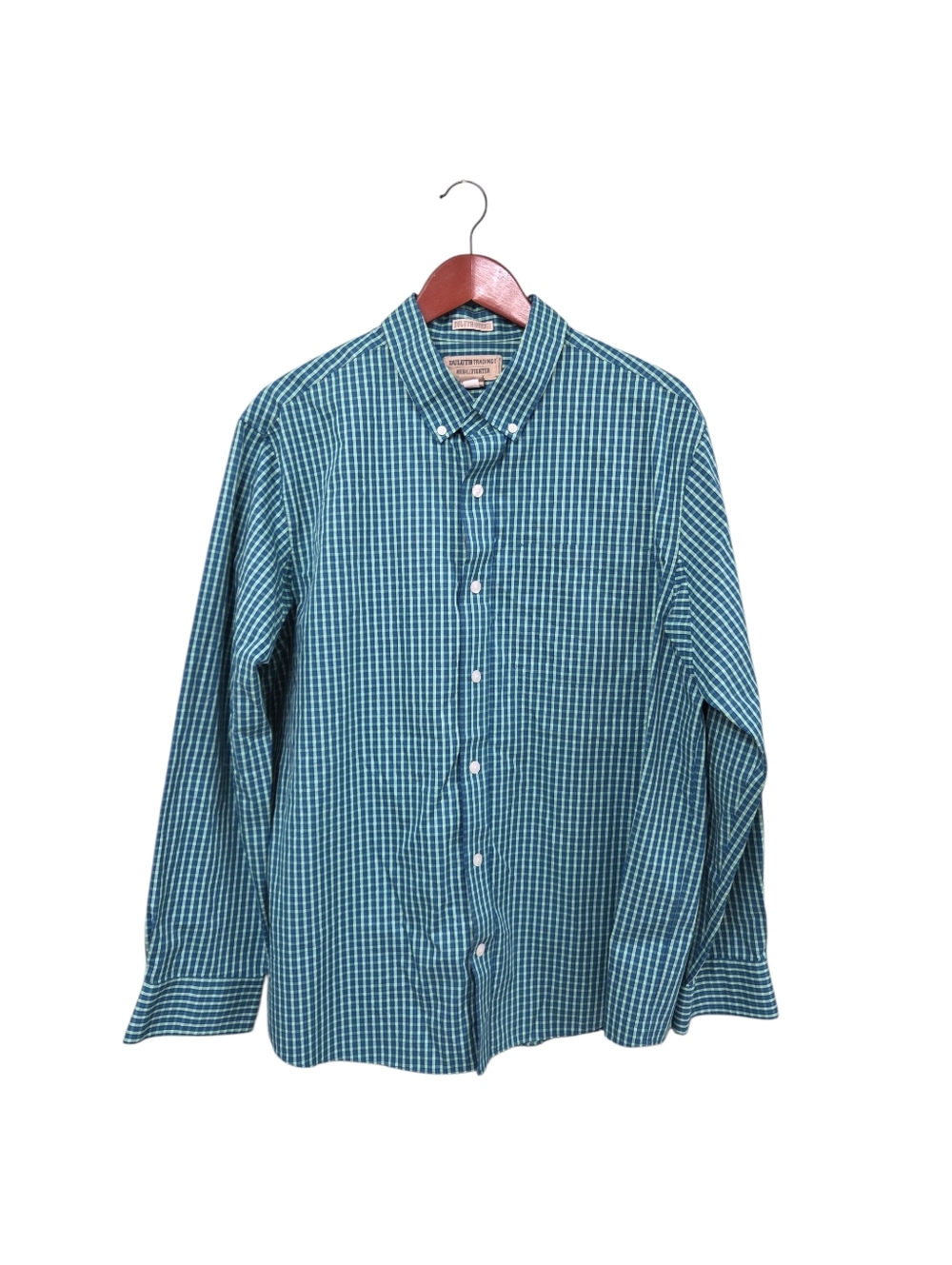 Duluth Trading Untucked Wrinkle‎ Fighter Mens Button Down Size Size Large